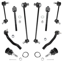 MYSMOT K80281 K90349 K90716 K90717 ES3717 ES3716 EV471 Front & Rear Stabilizer Sway Bar Links Inner & Outer Tie Rod Ends Lower Ball Joints for Acura MDX 2001-2005 Honda Pilot 2003-2005, Pack of 10