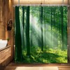 Ttincceer Green Forest Shower Curtain 152 x 183 cm Rainforest