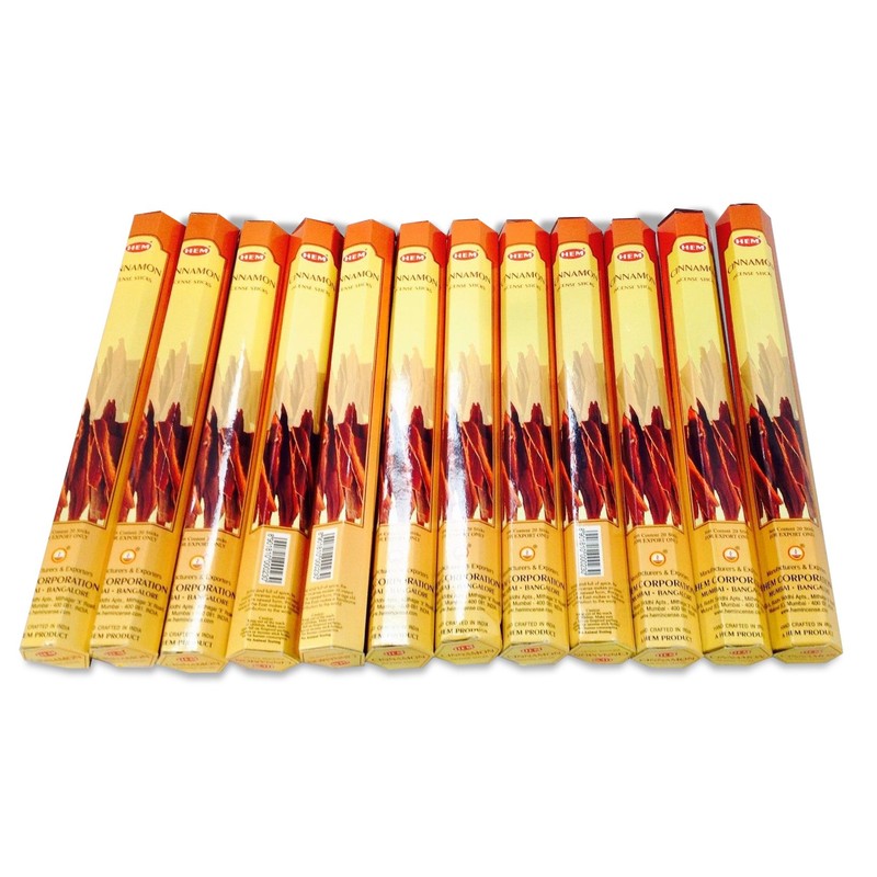 Bulk Incense Stick Cinnamon 240 Sticks 12 Packets