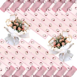 40 Hoja Papel Celofán Coreano Para Ramos Y Arreglos Florales