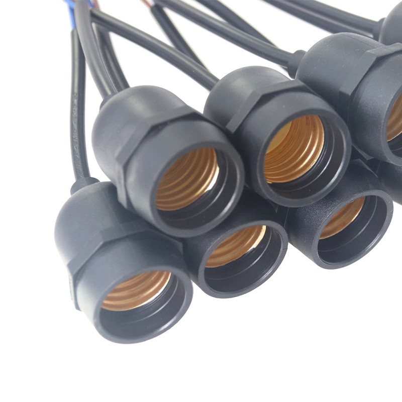 Rextin 5pcs E26 E27 Waterproof Medium Base Light Lamp Sockets