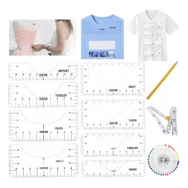 Dolores Regla Camiseta Playera Guía Gráfica Impreso Herramientas Set