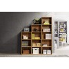 HODEDAH IMPORT 5 Shelve Bookcase cabinet, Beech