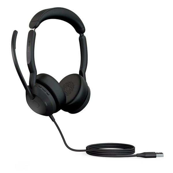 Jabra Evolve2 50 Wired Stereo Headset Air Comfort Technology, Noise-cancelling