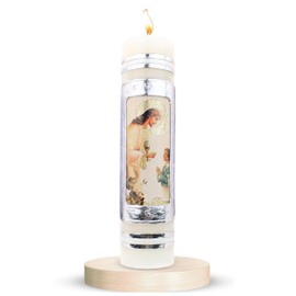 Authenthic First Communion Candle Made by Mexican Artisans at La Villa de Guadalupe | Vela de Primera comunion para niño o niña | Vela para Primera comunion para niña | First Communion Candle Set