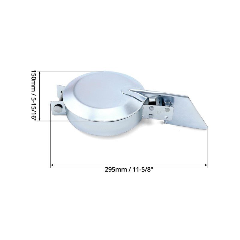 QWORK 5" Zinc Exhaust Rain Cap Weather-Resistant Stack Protector for