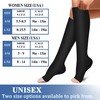 CHARMKING 3 Pairs Open Toe Compression Socks for Women &