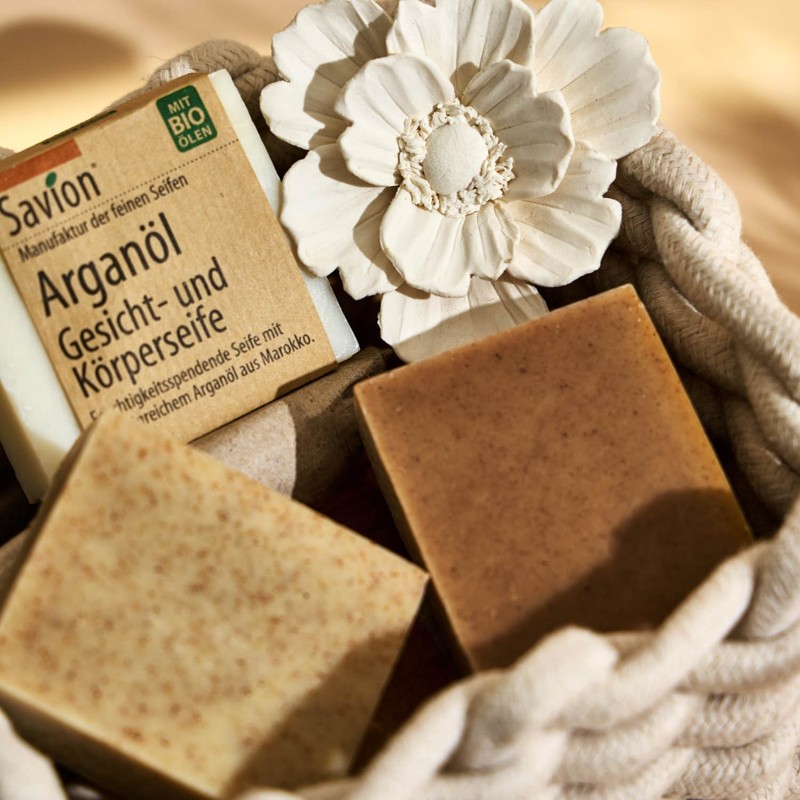 Savion Body soap, argan oil plus, vegan, palm oil-free, 160