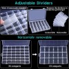Unbranded 2 Pack 36 Grids Clear Plastic Organizer Box with