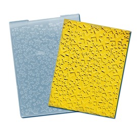arriettycraft Stars Background Plastic Embossing Folders for Card Making Christmas Star Embossing Folder for Scrapbooking Pages Paper Crafting Clay Decoration