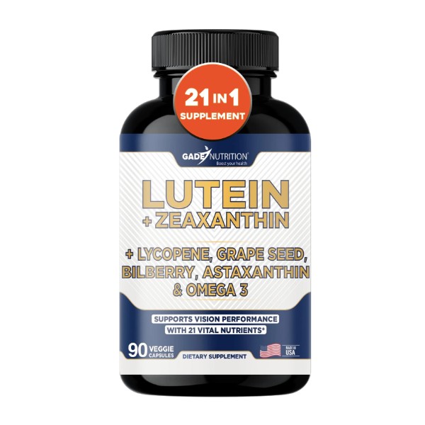 Gade Nutrition Lutein and Zeaxanthin Supplements | Astaxanthin Omega 3