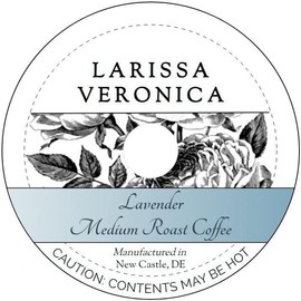 Lavender Medium Roast Coffee (Single Serve K-Cup Pods) (Gourmet, Naturally Flavored, Whole Coffee Beans) (12 pods, ZIN: 573288)
