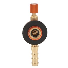 Gas Stove Valve, Outdoor Camping Gas Stove Safety Switching Charging Inflatable Valve Adapter Camping Equipment(Red)