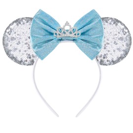 HAMUTH Mouse Ear Headband, Cinderella Ears for Women Girls kids Adult, Princess Decorations for Party Trip Parks CospLay Costume Accessories