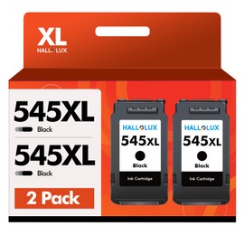 HALLOLUX PG545XL Druckerpatronen Kompatibel für Canon PG 545 XL 545XL Patronen für Canon Pixma iP2850 MX495 TS3150 TS3350 TR4550 TR4551 MG2550S MG2555S MG2950S MG3051(2 Schwarz)