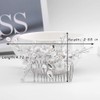 IYOU Bridal Wedding Princess Hair Combs Silver Flower Hair Piece