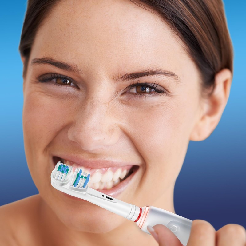 Dual Clean Replacement Brush Heads Compatible with Oral B Vitality