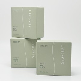 Secret Mud Soap Black Mud Soap Oily Skin Face Wash Soap 125g x 3 / 시크릿 머드비누 블랙 머드 솝 지성피부 세안비누 125g x 3개