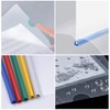 10 Pcs Clear A4 Slide Binder Folders, Sliding Bar Report