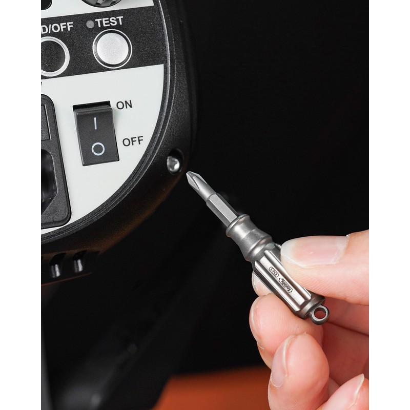 KeyUnity KA53 Titanium Magnetic Screwdriver, Phillips Screwdriver, Small Screwdriver with