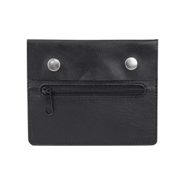 Neck purse LEAS, Genuine Leather, black - ''LEAS Travel-Line''