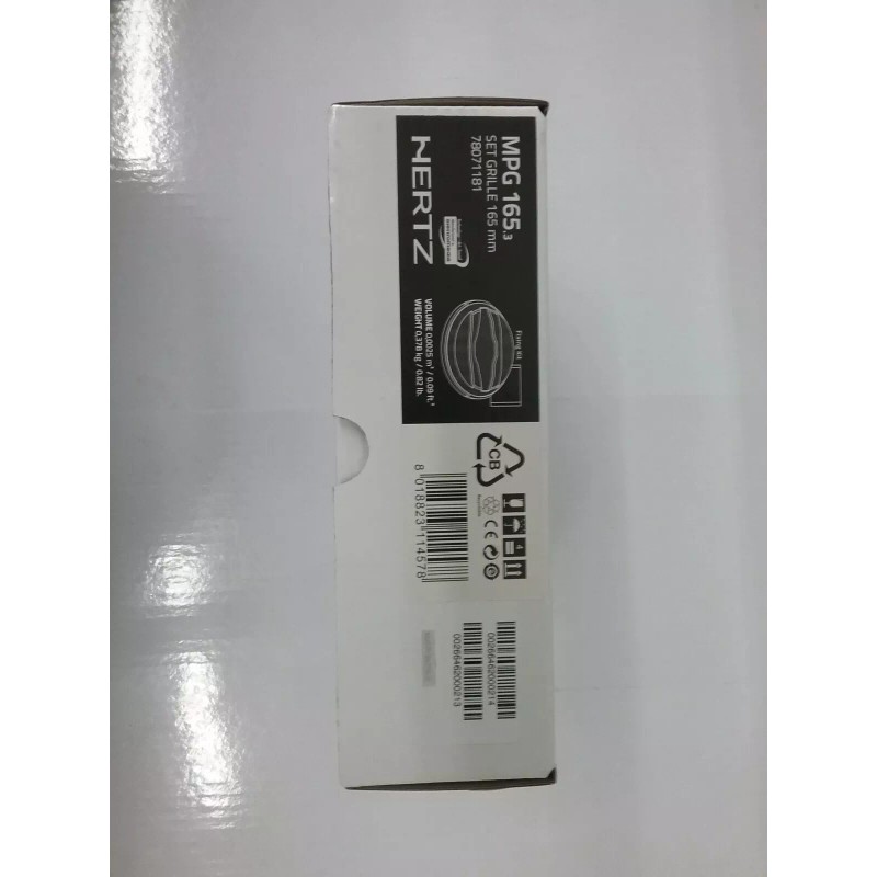 Hertz MPG165.3 Hertz 6.5" Speaker Grill Cover (Pair) New Fits