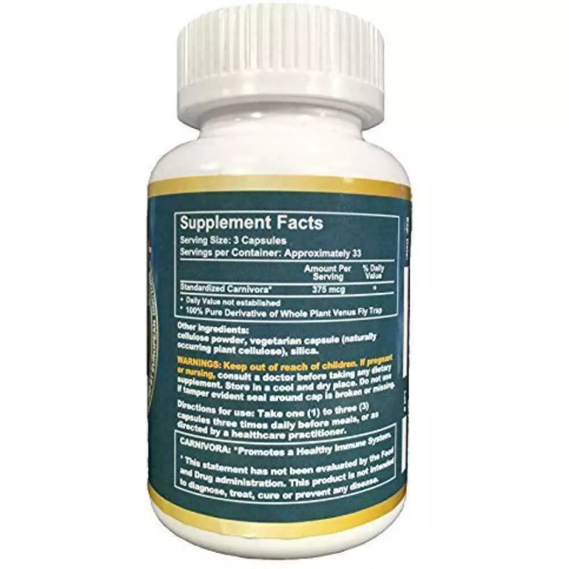 Carnivora Venus fly trap extract, Gluten Free, Vegan Friendly, (100