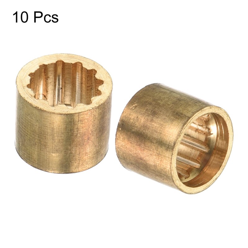 PATIKIL 9 mm 10 Pack Brass Billiard Cue Tip Replacement