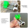 FEISIDUNWSF 10 Pcs Fishing Bite Alarm Bells Double Metal Bells