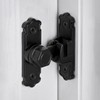 4 Packs Black Aluminum Alloy 90/180 Degree Gate Lock,Barn Door