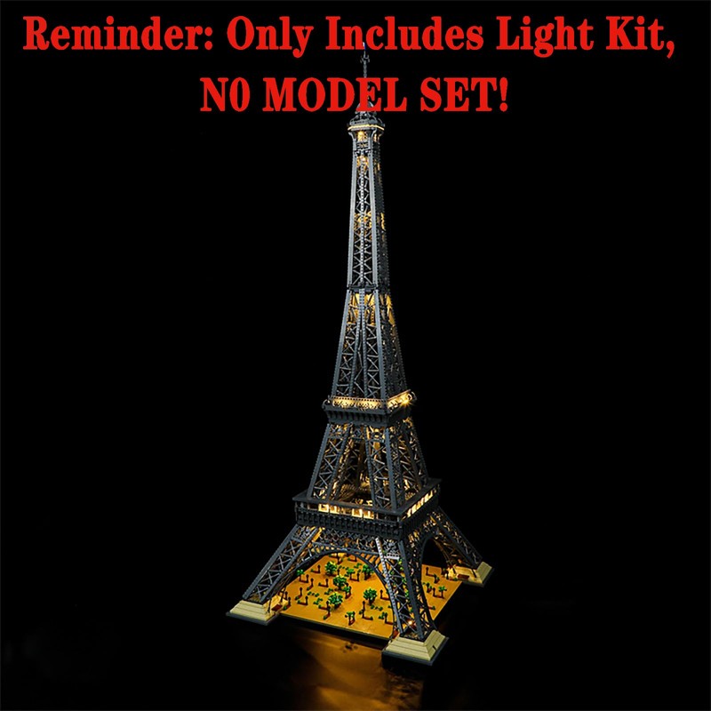 MENZAVA Light Set Compatible with 10307 Eiffel Tower Icons -