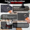 KitchenRaku Large Induction Cooktop Protector Mat, (Magnetic) Electric Stove Burner