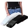 BELTAWAY Easily Adjustable Elastic Flat Buckle No Show Belts for