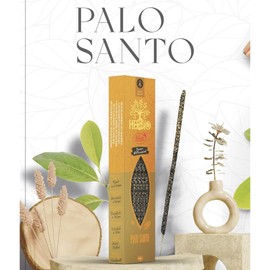 Fragrances & Sens - Natural Palo Santo Incense Sticks Herbio, Handmade, Ecocert Certified, Long Burning Time (60 Minutes)