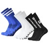 Lixada Soccer Socks, Set of 3, White + Blue +