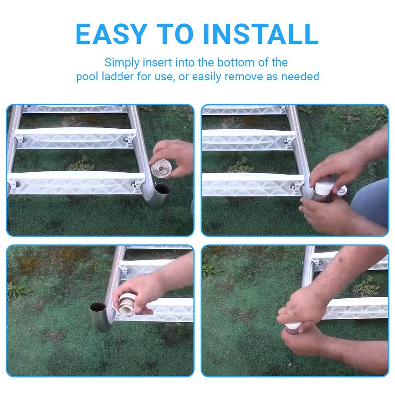 Pool Ladder Bumpers for Inground Pool, Pool Ladder Rubber End