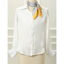 sourcing map Women's Square Scarf, Headband, Polka Dots, Neckerchief, Yellow / grey