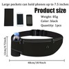Practical Black Running Waist Bag with Water Bottle - Stylish