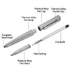 cool hand Gear Titanium Ballpoint Pen, 5.2'' Durable EDC Pen