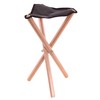 US Art Supply Portable Three Leg Wood Artist Folding Stool