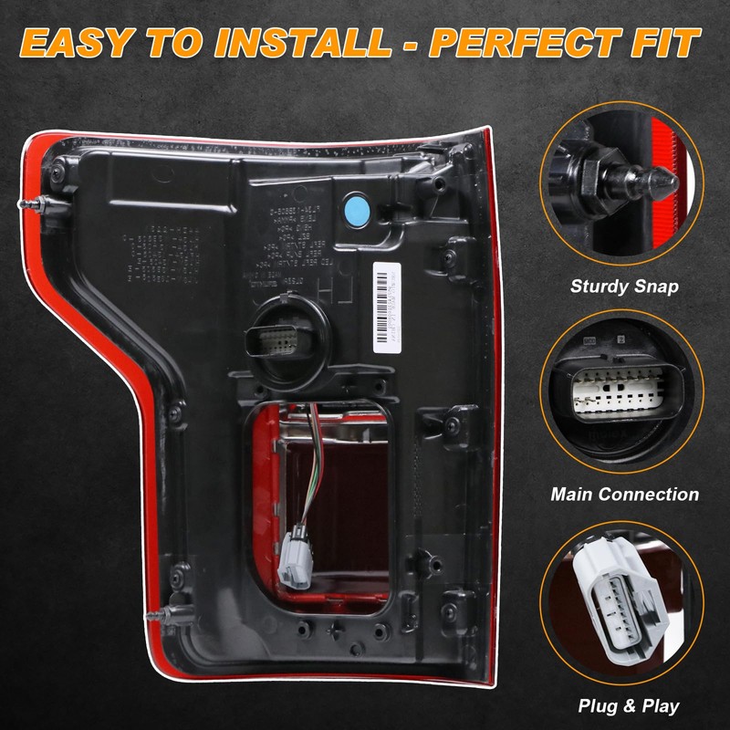 Nakuuly LED Tail Light with Blind Spot Compatible With Ford
