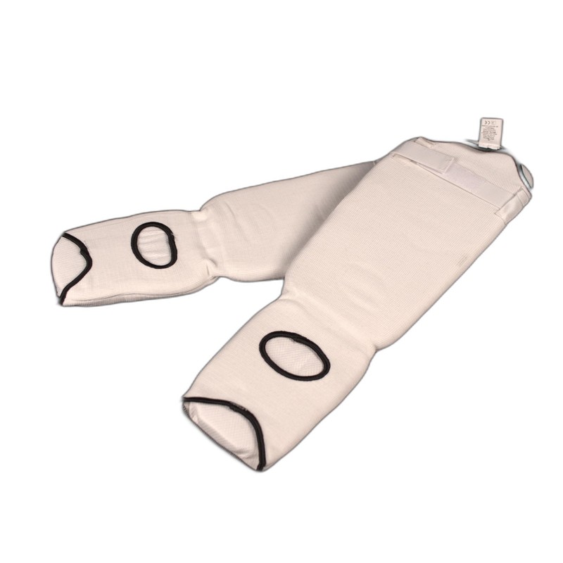 METAL BOXE Shin/Foot Guard - White, Size XXS
