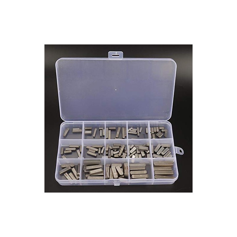 Hilitand 140pcs Parallel Drive Shaft Key Square Parallel Wrench Feather