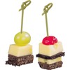 100 PCS Bamboo Cocktail Picks, Toothpicks for Appetizers, Bamboo Skewers,