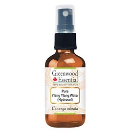 Greenwood Essential Natural Pure Ylang Ylang Flower Water (Hydrosol) (Cananga Odorata) Natural Pure Therapeutic 50 ml (1.69 oz)