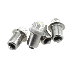 TAODAN 4PCS 3-6V Flashlight Bulb Replacement Bulb 3W DC3V P13.5S Flashlight Bulb Replacement Suitable for High Power Torch Bulb Replacement