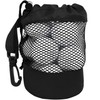 fogman Golf Ball Case Large Capacity Carabiner Mesh Storage Case
