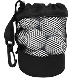 fogman Golf Ball Case Large Capacity Carabiner Mesh Storage Case