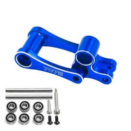 Levigo 7075 Aluminum Alloy Rear Shock Absorber Knuckle & Pull Rod Compatible with LOSI-1/4 PROMOTO-MX, RC Upgrade Parts, Blue