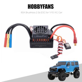 Brushless ESC Low Voltage Cut Off Over Heat Electronic Speed Controller for 1/10 RC Car